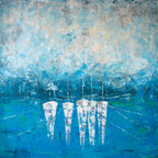 Floating boats on the sea of life